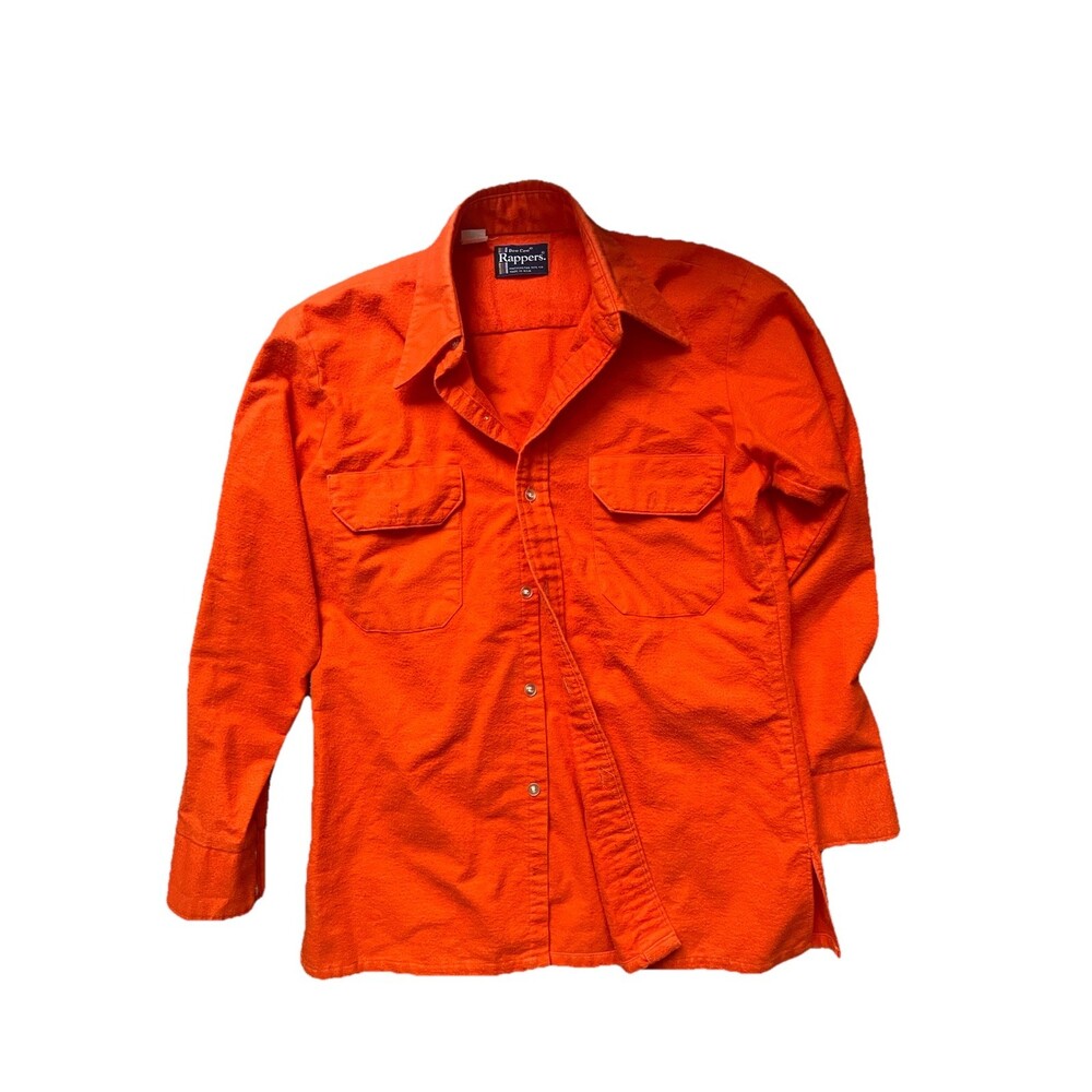 Dee Cee Vintage 1980s Brown Orange Plaid Pearl Snap Western Rodeo Shirt 16 - 33